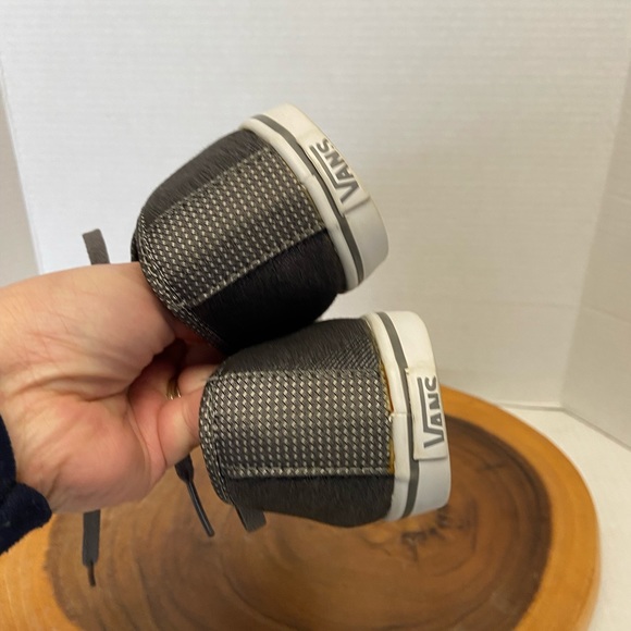 vans Charcoal Grey laced Sneakers - Picture 7 of 9